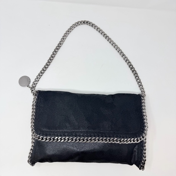 Stella McCartney Handbags - Stella McCartney Black Shoulder Bag with Silver Chain